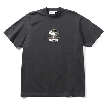 Butter Goods X Peanuts T-shirt Can´t stand it Washed Black